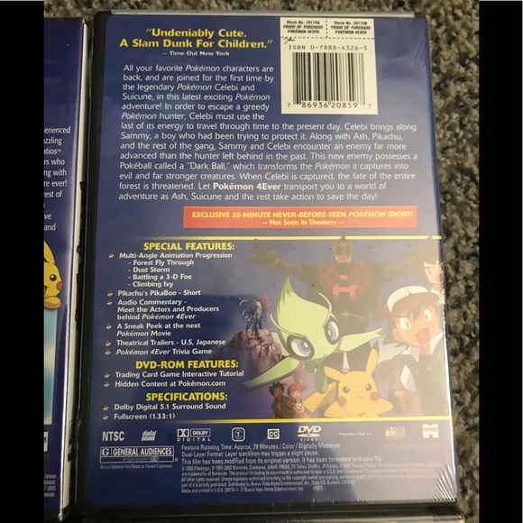 Pokémon 6 DVD Video Blowout. 4 NWT, sealed and one is a double set in EUC. - Picture 5 of 7